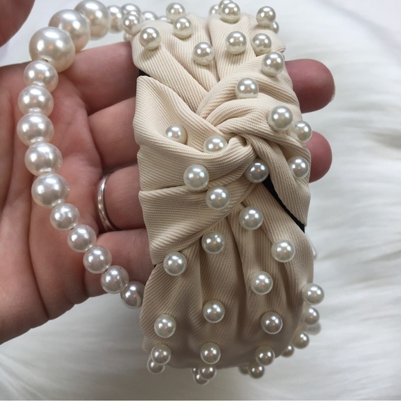 New Set of 2 Pearl Accented Headbands ~ Hair Accessories - Picture 7 of 15